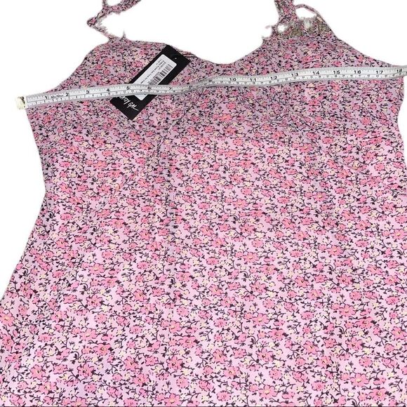 Nasty Gal Ruched Tie Strap Floral Mini Dress - Picture 7 of 12